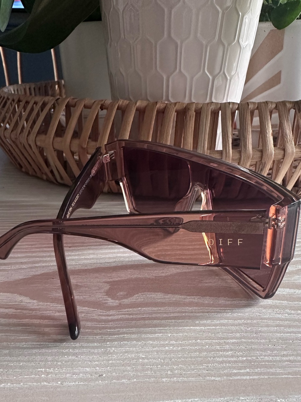 Diff Electra Cafe Ole gradient polarized shield-style sunglasses - Picture 3 of 6